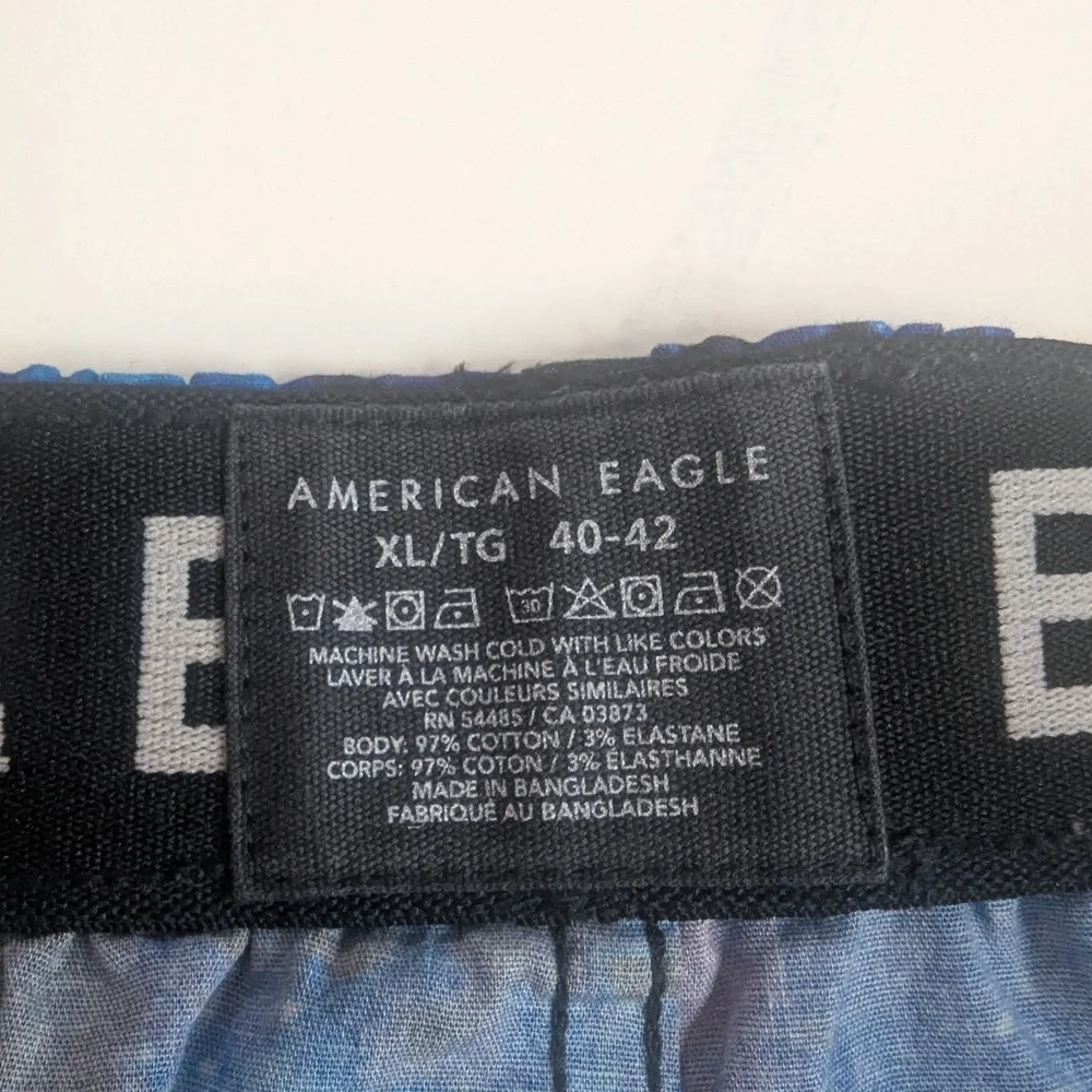 AMERICAN EAGLE Stretch Boxers Size XL (40-42) Blue Space Galaxy